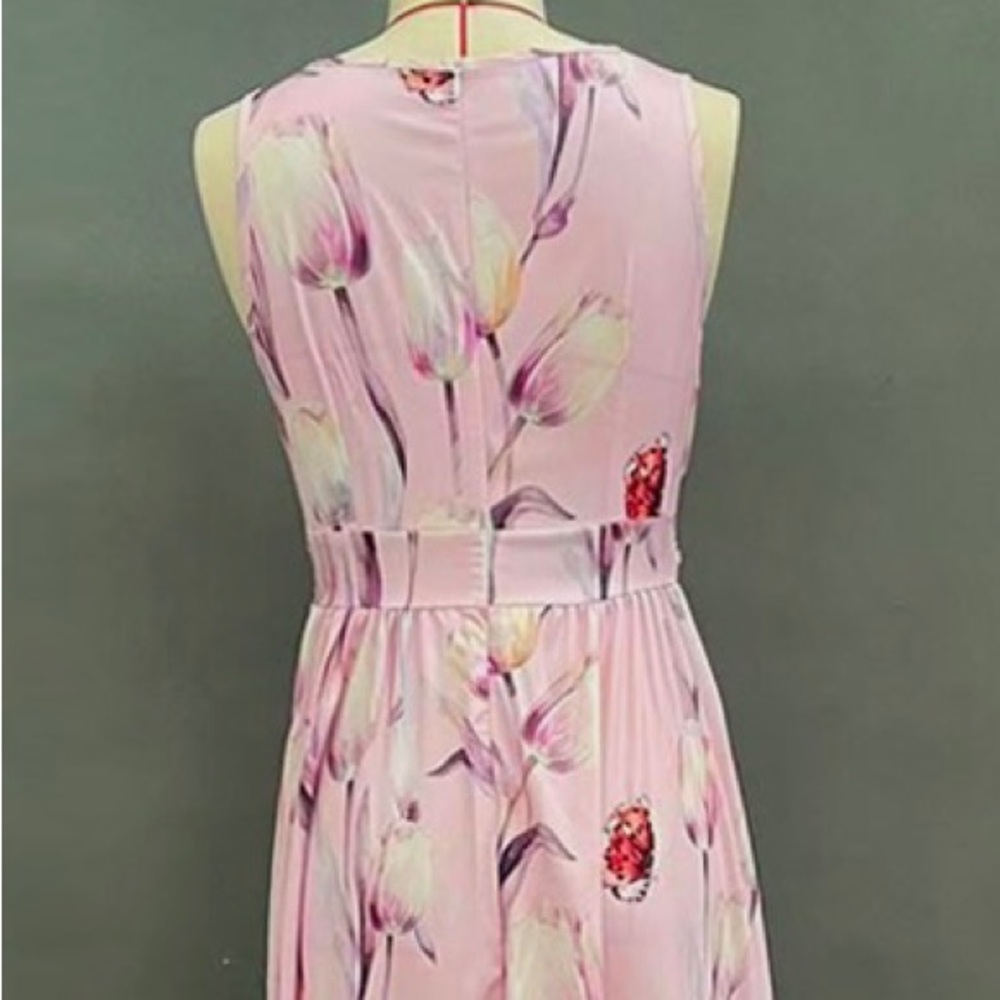 Zimmermann Pink Floral A-Line Midi Skirt - Picture 3 of 3